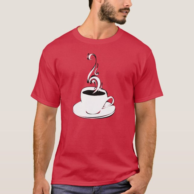 kaffekurvor tee shirt (Framsida)