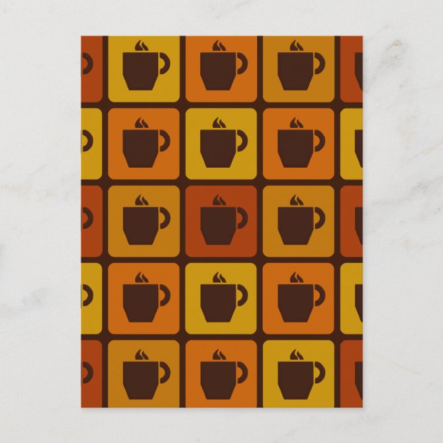 Kaffekvadslagning, vykort, anpassade vykort (Framsida)