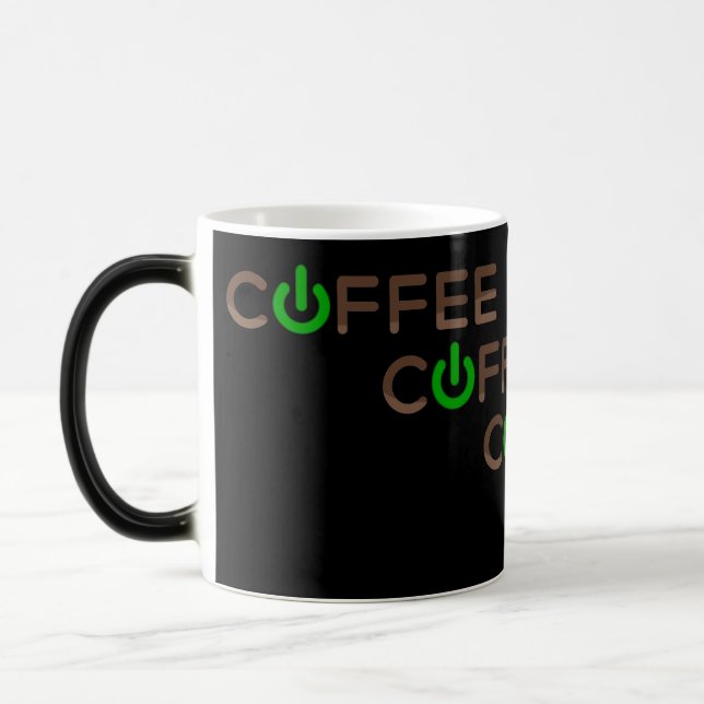 Kaffeleffekt (Grönt) Magisk Mugg (Vänster)