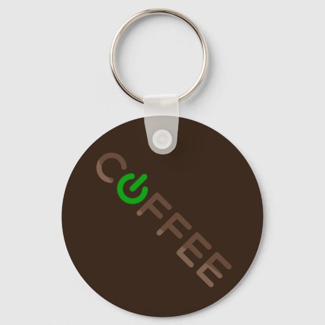 Kaffeleffekt (Grönt) Nyckelring (Framsida)