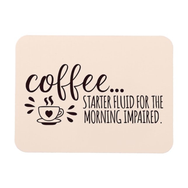 Kaffelmagnet för den koffeinfattiga magnet (Horisontell)
