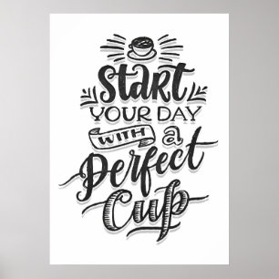 Kaffelskare Börja Din Dag Med Perfekt Kaffe Poster