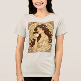 Kaffelskare Breakfast Art Nouveau-illustration T Shirt
