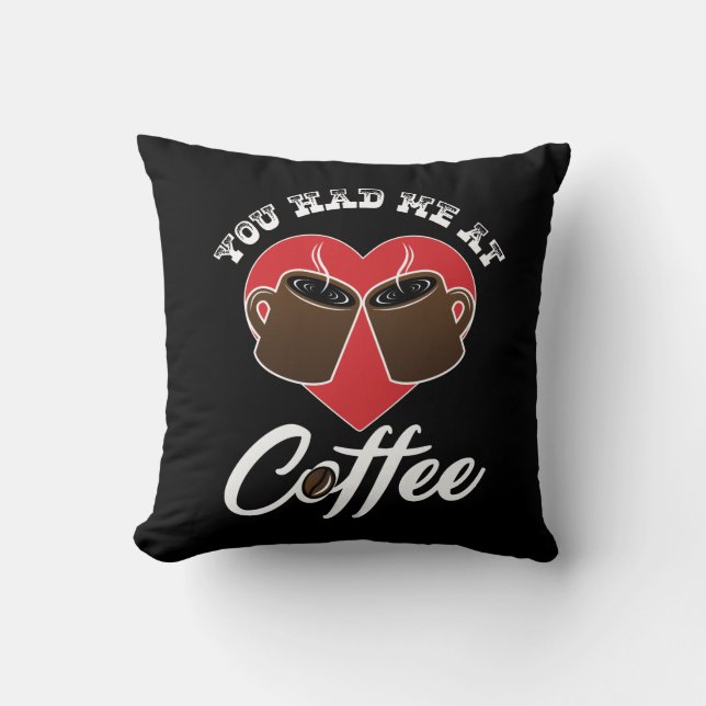 Kaffelskare - Du Fick Mig Med Kaffe Kudde (Framsida)
