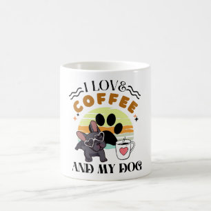 Kaffelskare - Jag älskar kaffe och min hund Kaffemugg