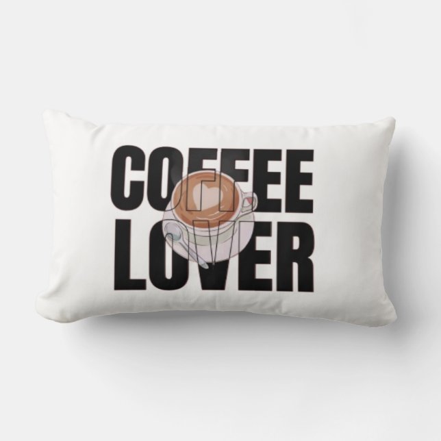 Kaffelskare – Kaffeberoende Morgonkaffein Desi Lumbarkudde (Framsida)
