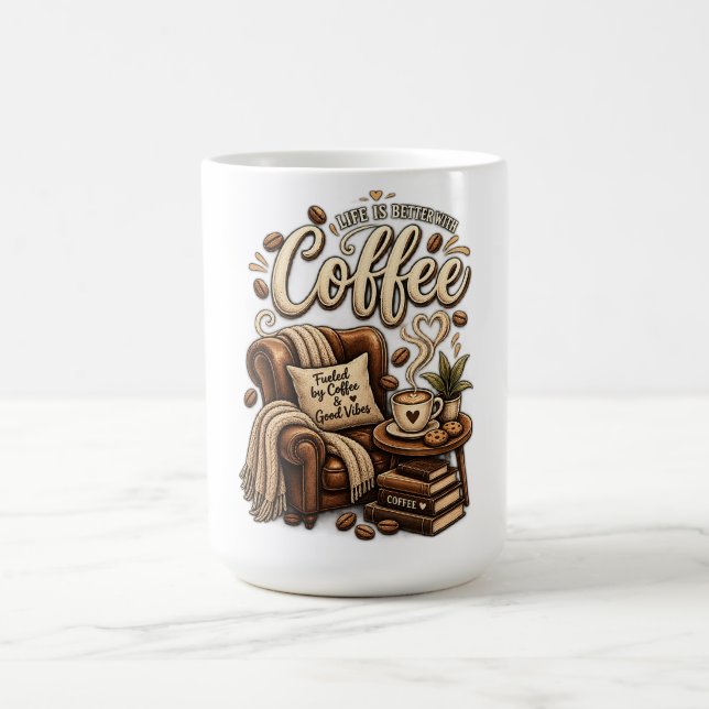 Kaffelskare – Livet Är Bättre Med Kaffe Kaffemugg (Center)