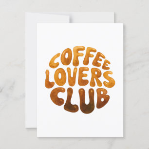 Kaffelskarnas Klubb Väggkonst, Whimsical Typografi Vykort