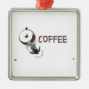 KaffemagiNjut av, 'första sak på morgonen', ' Julgransprydnad Metall