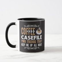Kaffemappfallet Två Saker Håller Mig Vaken Detekti