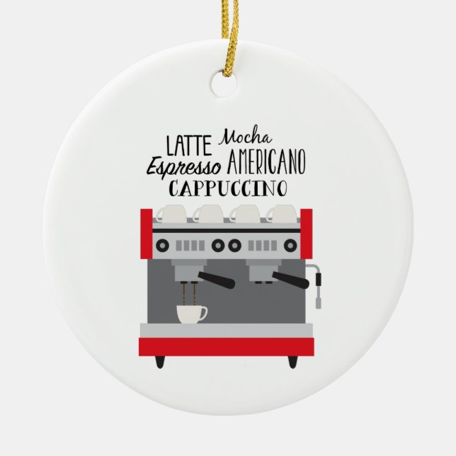 Kaffemarkör Julgransprydnad Keramik (Framsidan)