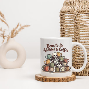 Kaffemissbruk Skelett Mugg