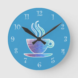 Kaffemöksväggar Rund Klocka