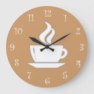 Kaffemöksväggar Stor Klocka