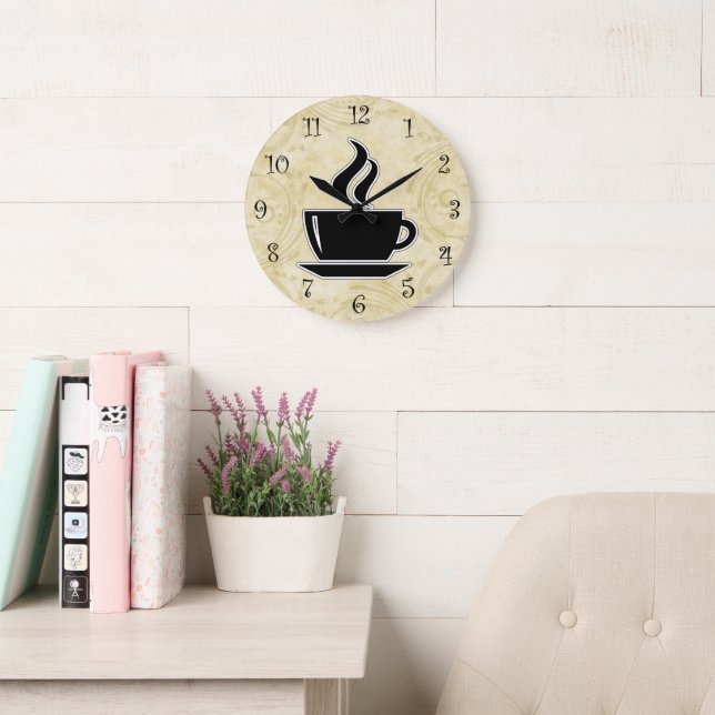 Kaffemöksväggar Stor Klocka (Läsesal)