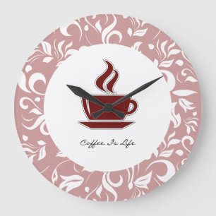 Kaffemöksväggar Stor Klocka