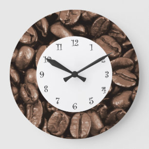 Kaffemöksväggar Stor Klocka