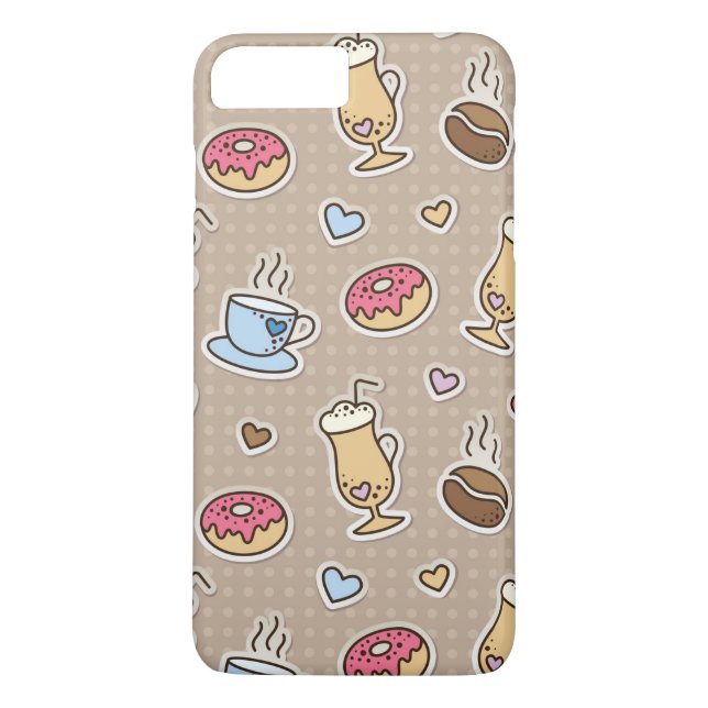 Kaffemönster Case-Mate iPhone Skal (Baksida)