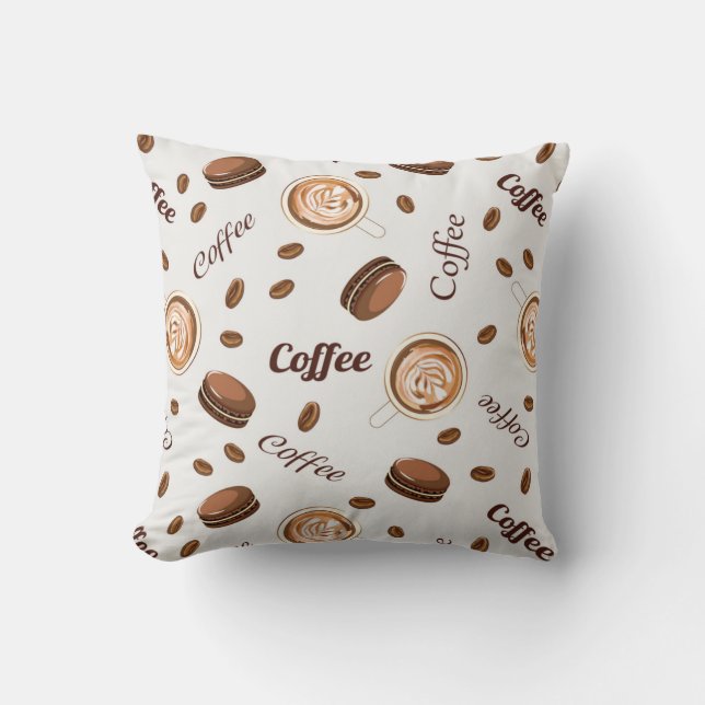 Kaffemönster Kudde (Framsida)