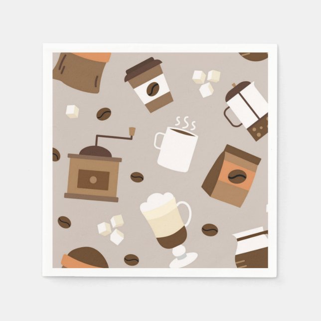 Kaffemönster Pappersservett (Framsidan)