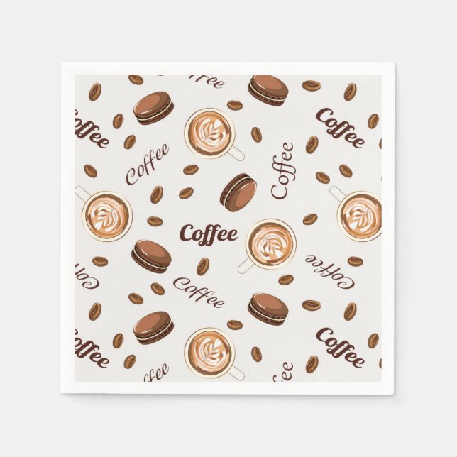 Kaffemönster Pappersservett (Framsidan)