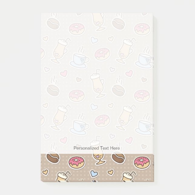 Kaffemönster Post-it Block (Framsida)