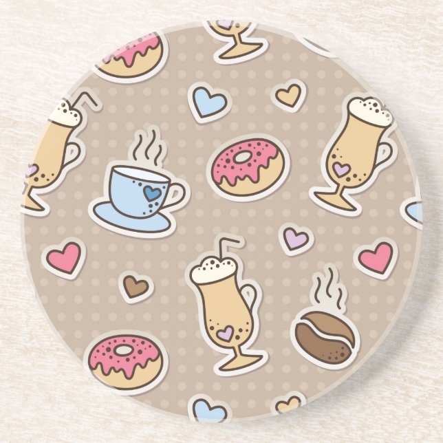 Kaffemönster Underlägg (Framsidan)