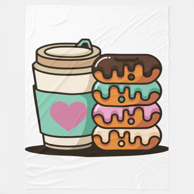 kaffemonut älskare filt (Framsidan)
