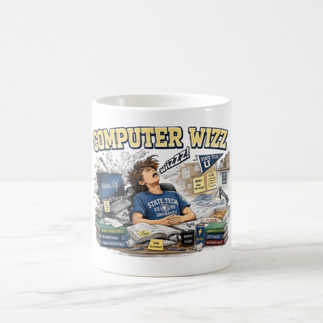 Kaffemug för en collegestudent kaffemugg (Center)