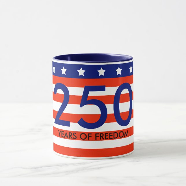 Kaffemug för USA:s 250-årsjubileum Mugg (Center)