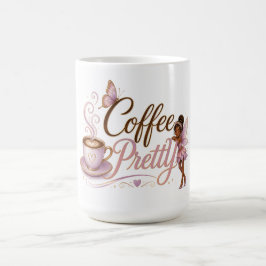 Kaffemug med kaffeflicka Pretty pixie (2) Kaffemugg