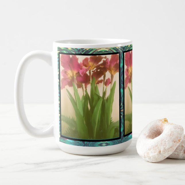 Kaffemug - Vacker Iris Kaffemugg (Med munk)