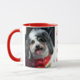 Kaffemugg 11oz, röd gullig hund K-Cee