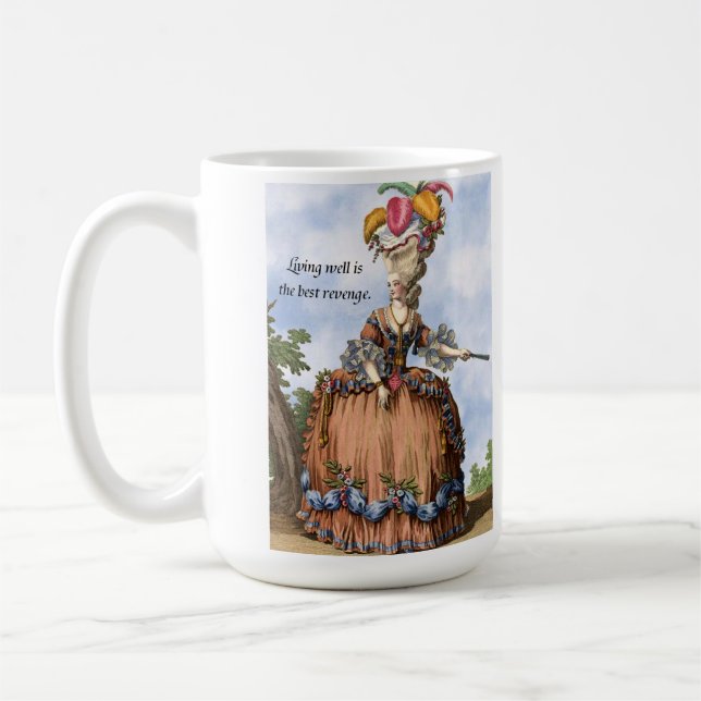 Kaffemugg - att bo väl är den bäst hämnden (Vänster)