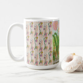 Kaffemugg - Blommig Digital
