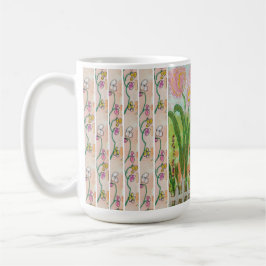 Kaffemugg - Blommig Digital
