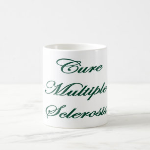 Kaffemugg CureMS med rosett bandgrönt