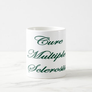 Kaffemugg CureMS med rosett bandgrönt