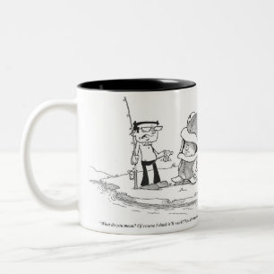 Kaffemugg - fisketecknad - fiskdräkt