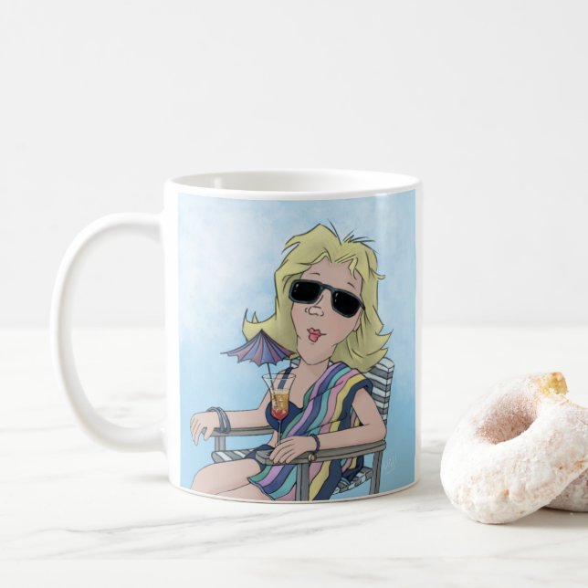 Kaffemugg för beachbabe (Med munk)