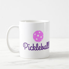 Kaffemugg för damer Pickleball (rosor och lilor)