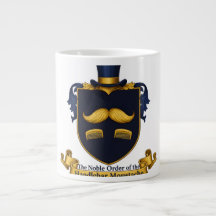 Kaffemugg för herrar med mustaschskelett