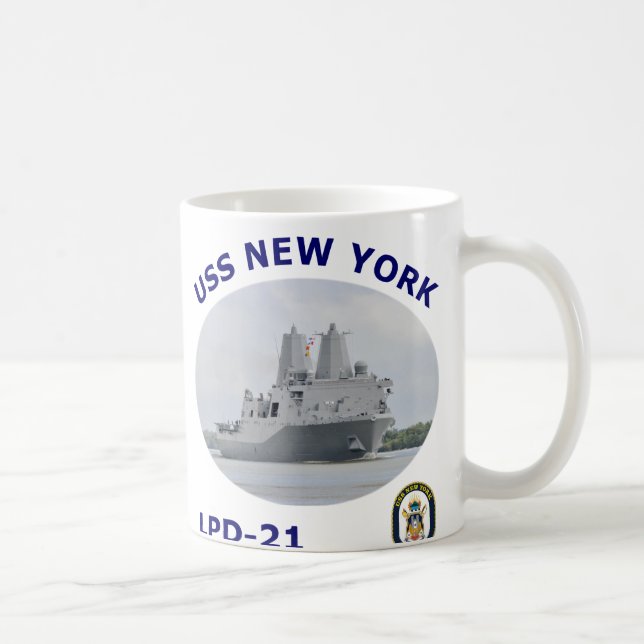 Kaffemugg för LPD 21 USS New York (Höger)