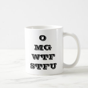 Kaffemugg för OMG WTF STFU