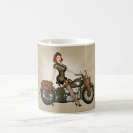 Kaffemugg för Sgt. Davidson Armé Motorcykel Pinup