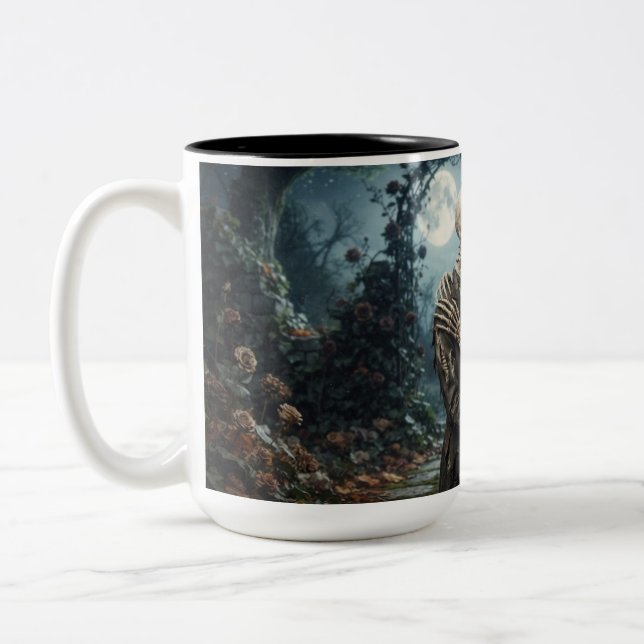 Kaffemugg för skelettbröllop (Vänster)