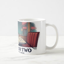Kaffemugg för två för midnattsdiner