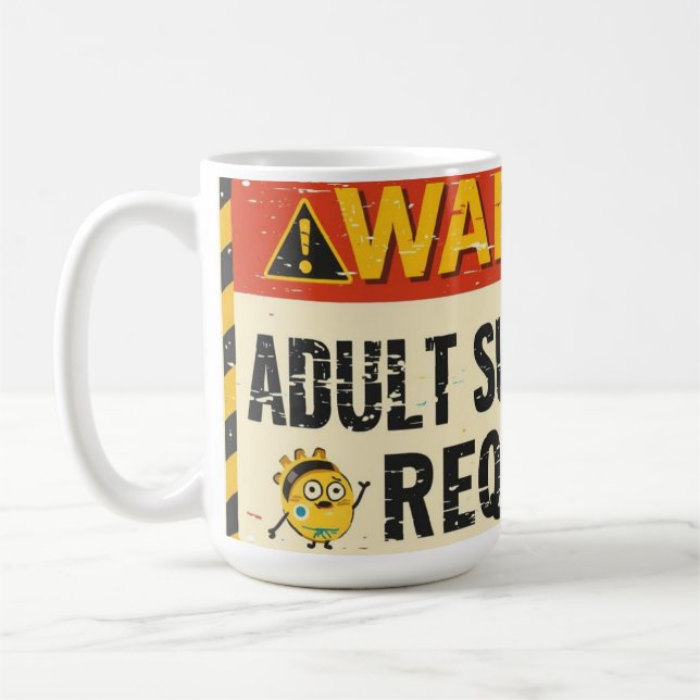 Kaffemugg för vuxenövervakning (Vänster)
