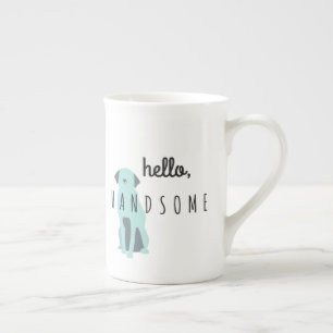 Kaffemugg - hejen som är stilig - för honom benporslin mugg