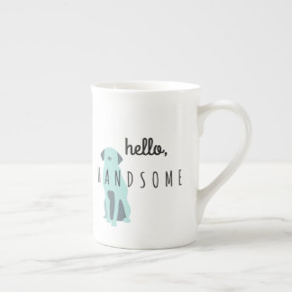 Kaffemugg - hejen som är stilig - för honom benporslin mugg